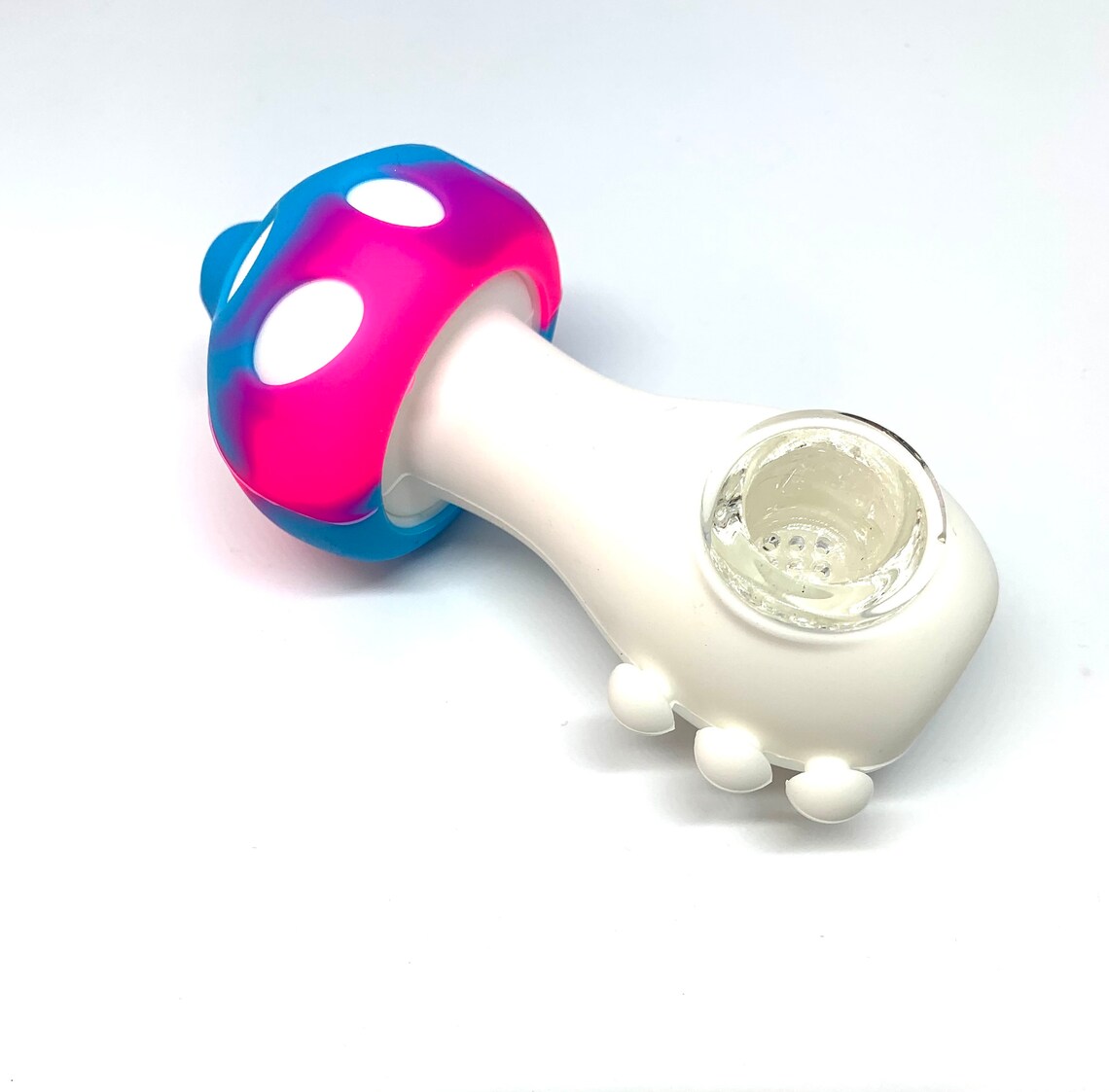 Discreet Mushroom Heavy Silicone Pipe Tobacco Smoking Bowl Smoke Pipes