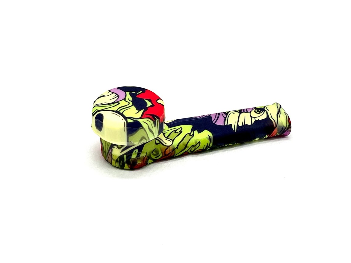 Discreet Heavy Silicone Pipe Tobacco Smoking Bowl Smoke Pipes