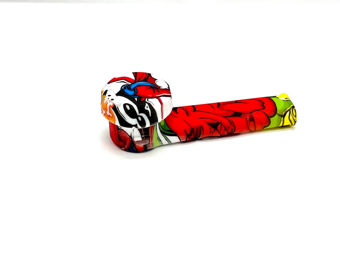 Discreet Heavy Silicone Pipe Tobacco Smoking Bowl Smoke Pipes