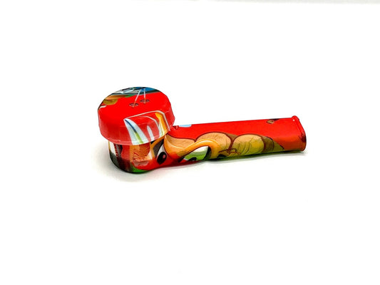 Discreet Heavy Silicone Pipe Tobacco Smoking Bowl Smoke Pipes