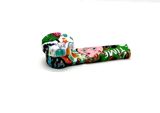 Discreet Heavy Silicone Pipe Tobacco Smoking Bowl Smoke Pipes