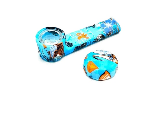 Discreet Heavy Silicone Pipe Tobacco Smoking Bowl Smoke Pipes