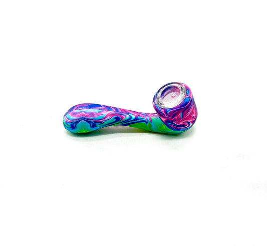 Discreet Heavy Silicone Pipe Tobacco Smoking Bowl Smoke Pipes- Glass Bowl