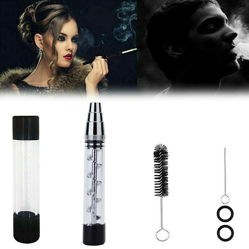 Discreet Heavy Metal Pipe Tobacco Smoking Bowl Smoke Pipes 3in1 Twisty