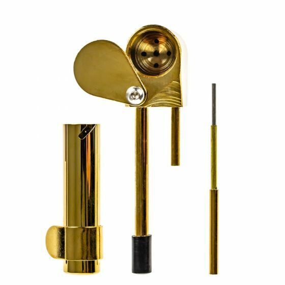 Discreet Brass Heavy Metal Pipe Tobacco Smoking Bowl Smoke Pipes