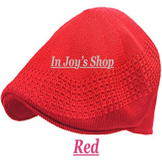Newsboy Classic Mesh Ivy Newsboy Ivy Crochet Driving Golf Cap Hat (Red Large) - In Joy's Shops