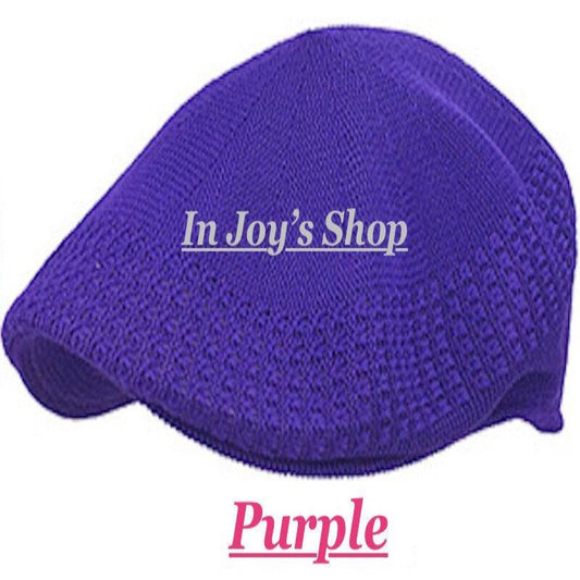 Newsboy Classic Mesh Ivy Newsboy Ivy Crochet Driving Golf Cap Hat (Purple Large) - In Joy's Shops