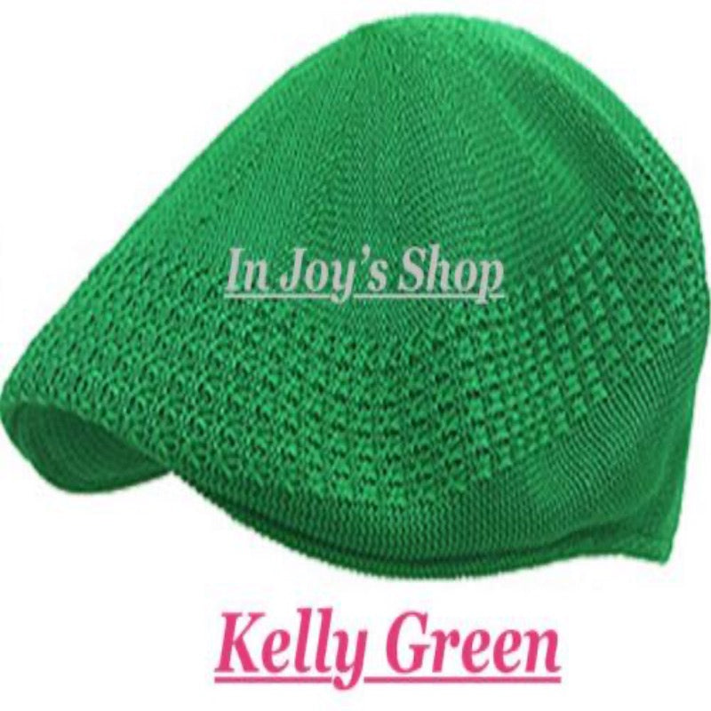 Newsboy Classic Mesh Ivy Newsboy Ivy Crochet Driving Golf Cap Hat (Kelly Green X-Large) - In Joy's Shops