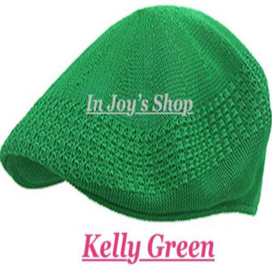Newsboy Classic Mesh Ivy Newsboy Ivy Crochet Driving Golf Cap Hat (Kelly Green X-Large) - In Joy's Shops
